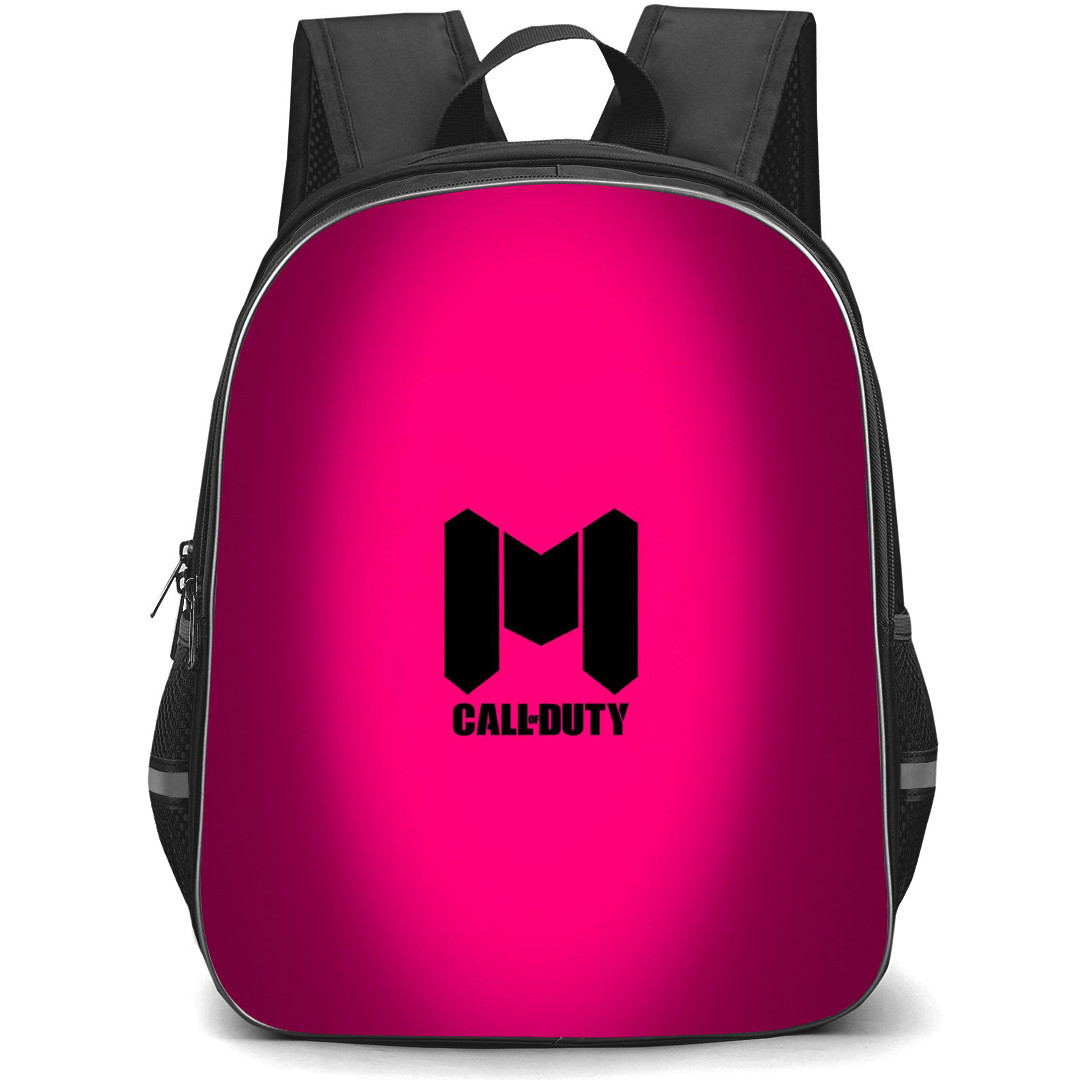 Call Of Duty Backpack StudentPack - Call Of Duty Logo On Pink Background