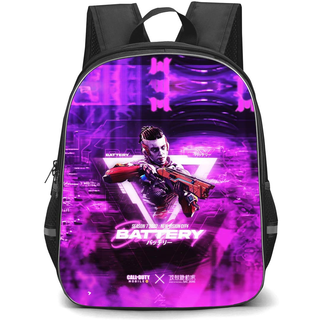 Call Of Duty Backpack StudentPack - Call Of Duty Season 7 2022 New Vision City Poster Purple