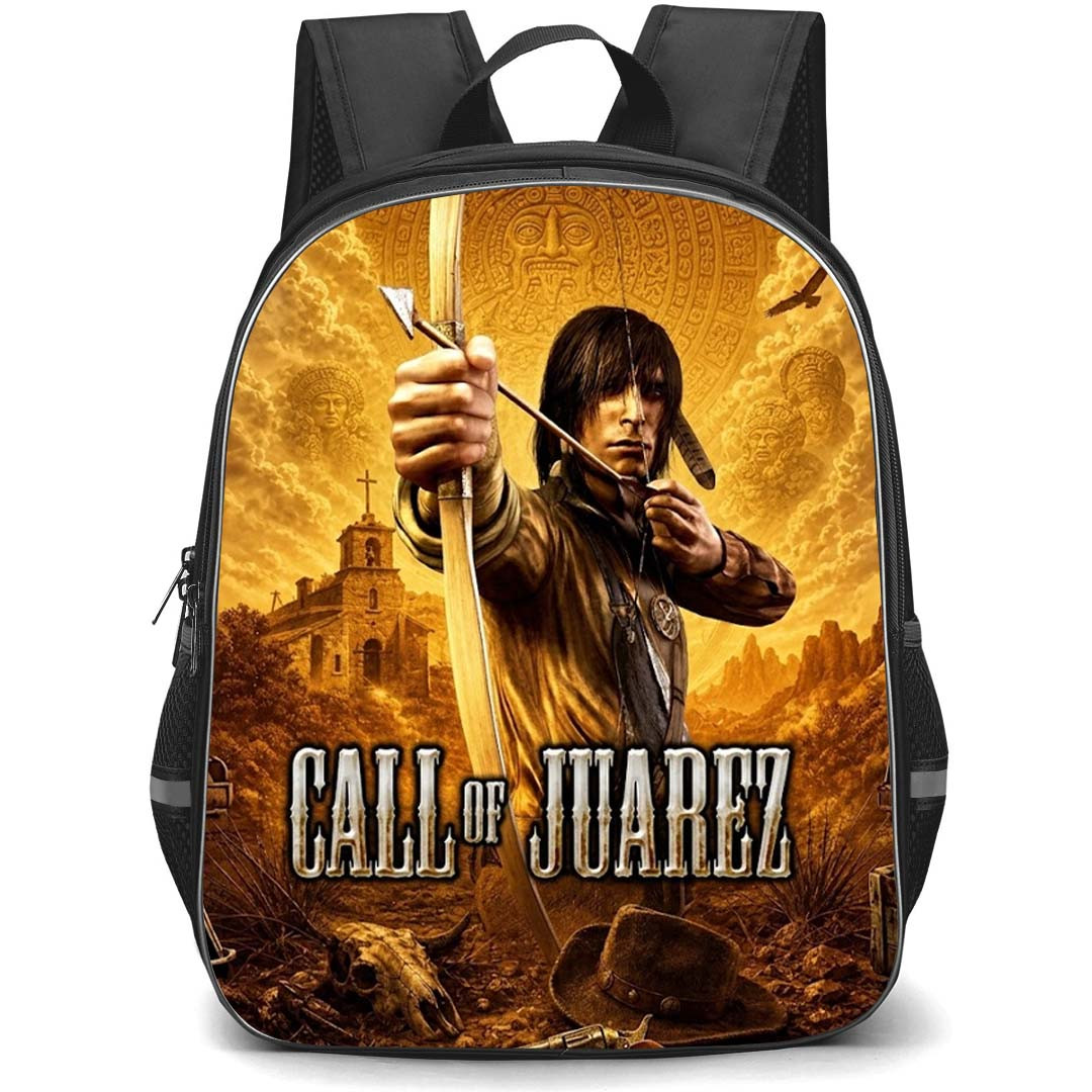 Call Of Juarez Backpack School Bag StudentPack - Call Of Juarez Bow Aim Game Poster