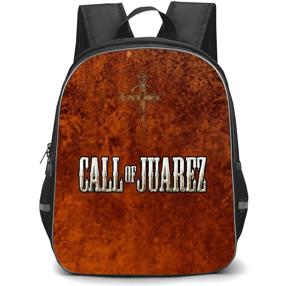 Call Of Juarez Backpack School Bag StudentPack - Call Of Juarez Game Logo Wordmark Poster
