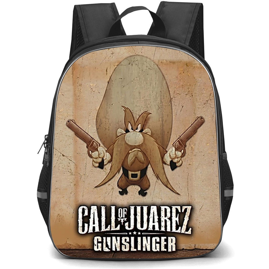 Call Of Juarez Backpack School Bag StudentPack - Call Of Juarez Wild West Cartoon Art Poster