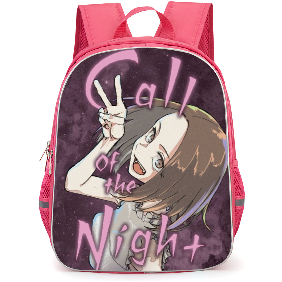 Call of The Night Kiku Hoshimi Backpack StudentPack - Kiku Hoshimi Peace Sign