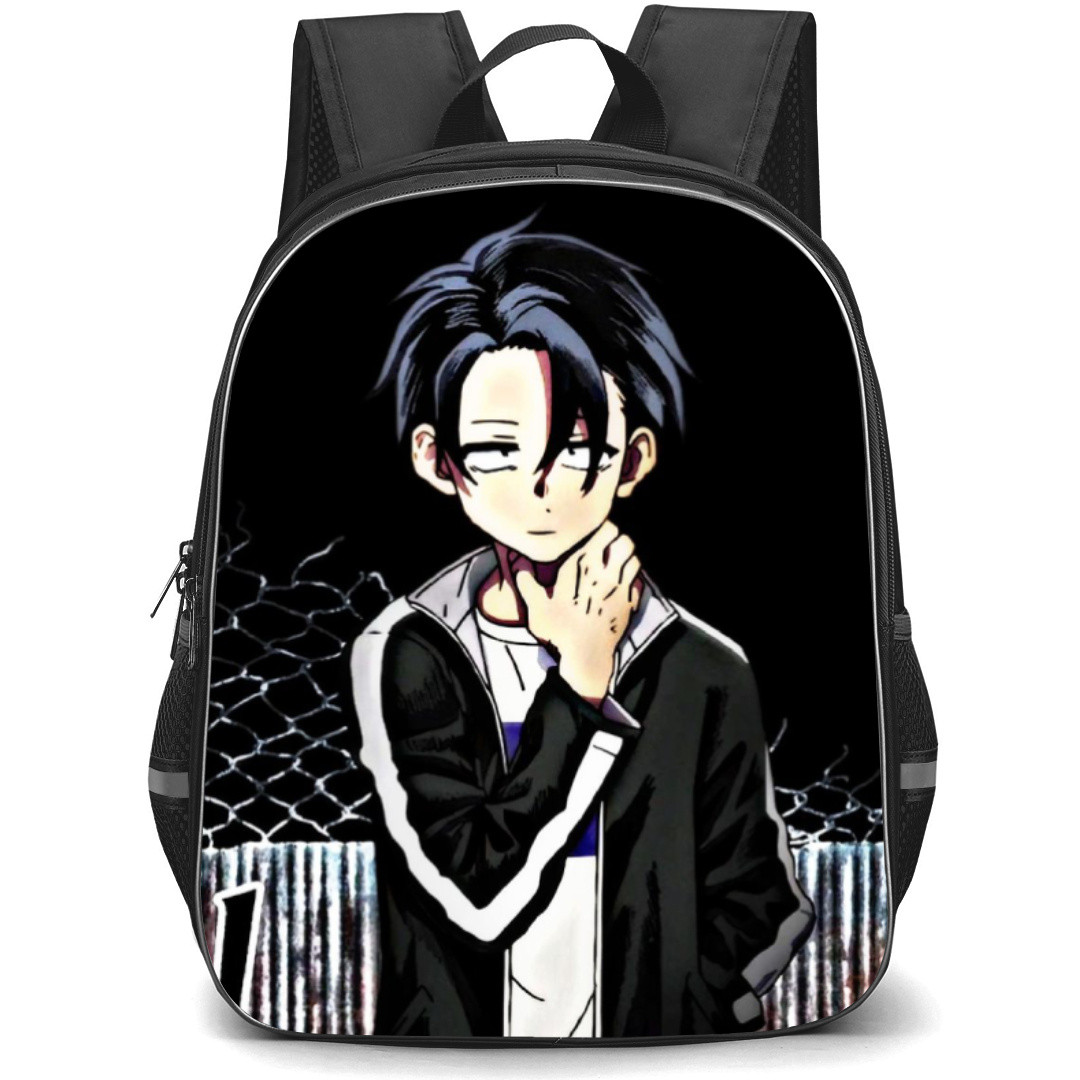 Call of The Night Kou Yamori Backpack StudentPack - Kou Yamori Holding Neck