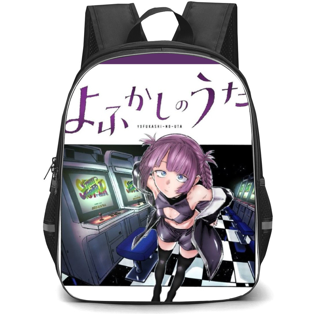 Call of The Night Nazuna Nanakusa Backpack StudentPack - Nazuna Nanakusa Arcade Background