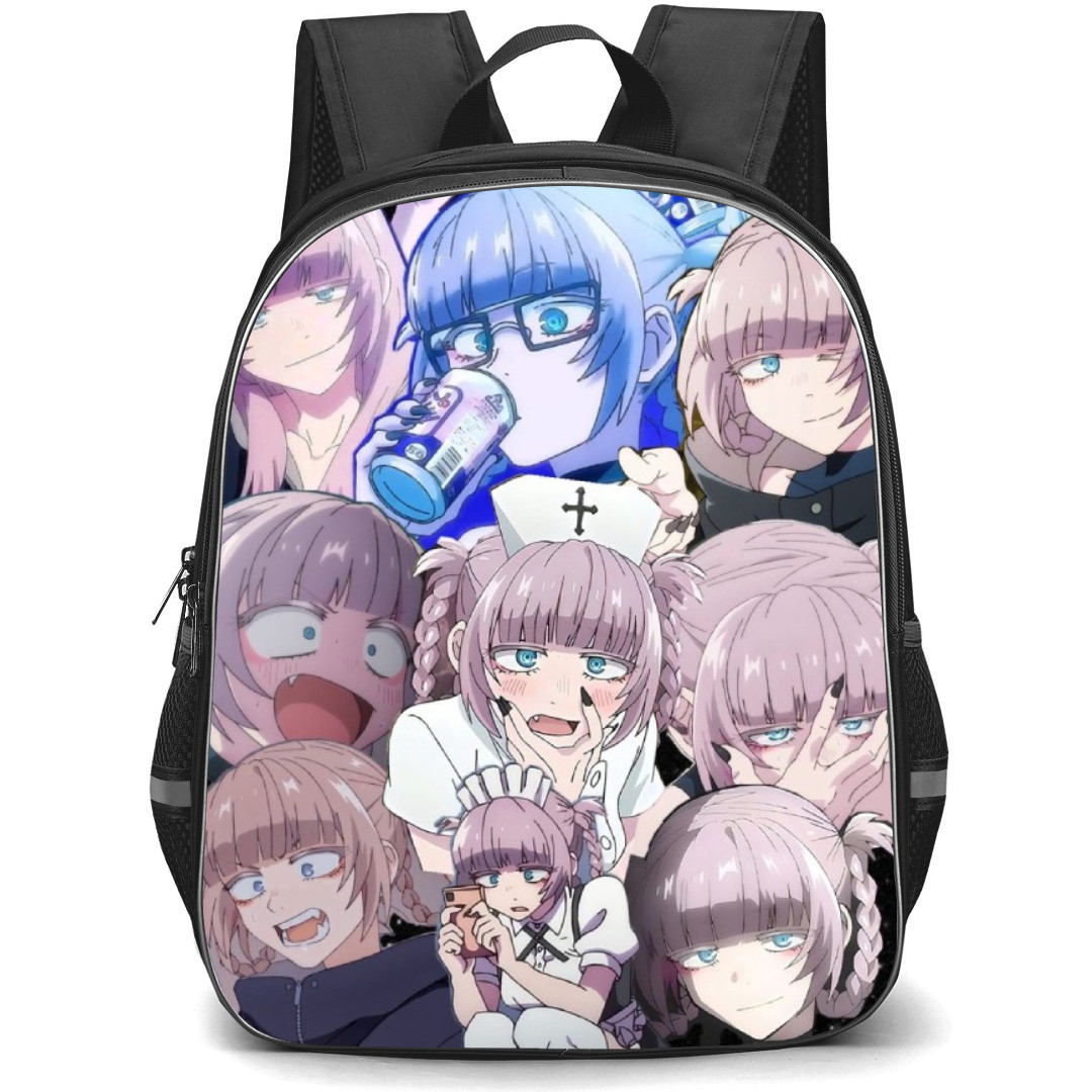Call of The Night Nazuna Nanakusa Backpack StudentPack - Nazuna Nanakusa Collage Drinking Coffee