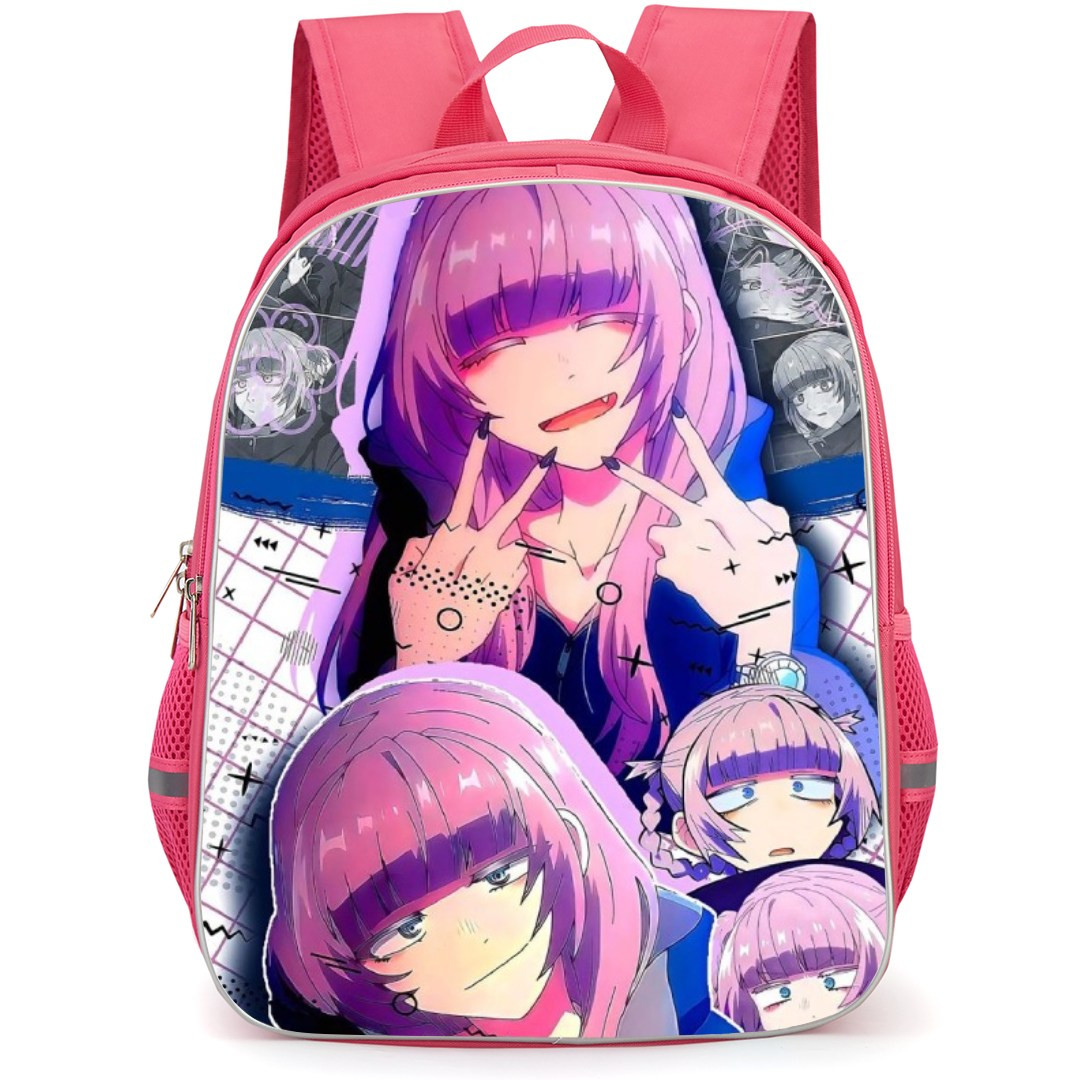 Call of The Night Nazuna Nanakusa Backpack StudentPack - Nazuna Nanakusa Collage Peace Sign