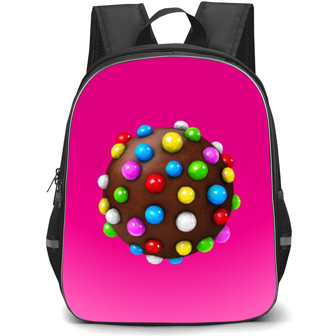Candy Crush Backpack StudentPack - Candy Crush Saga Colour Bomb On Pink Background