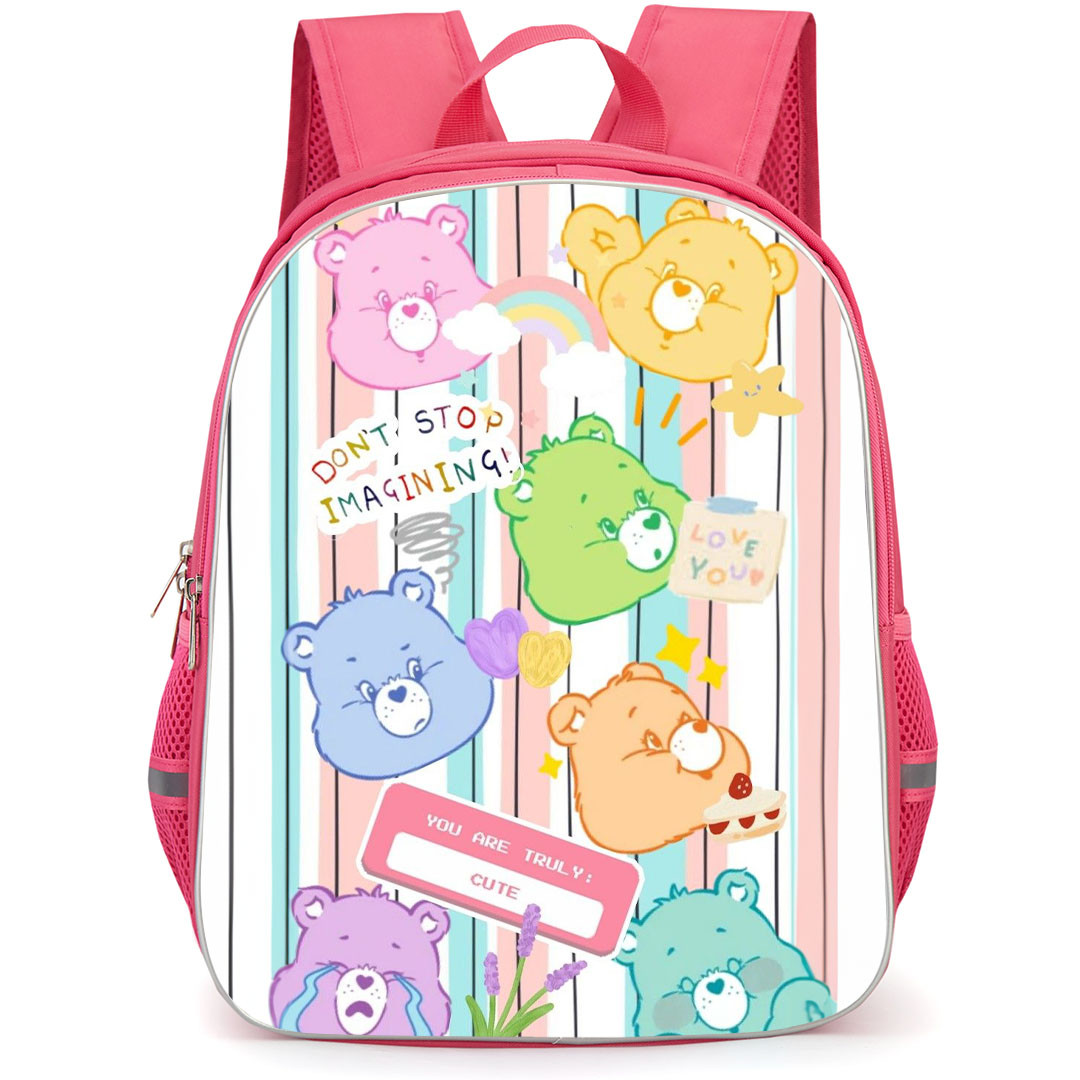 CareBears Backpack StudentPack - Characters Don't Stop Imagining Collage