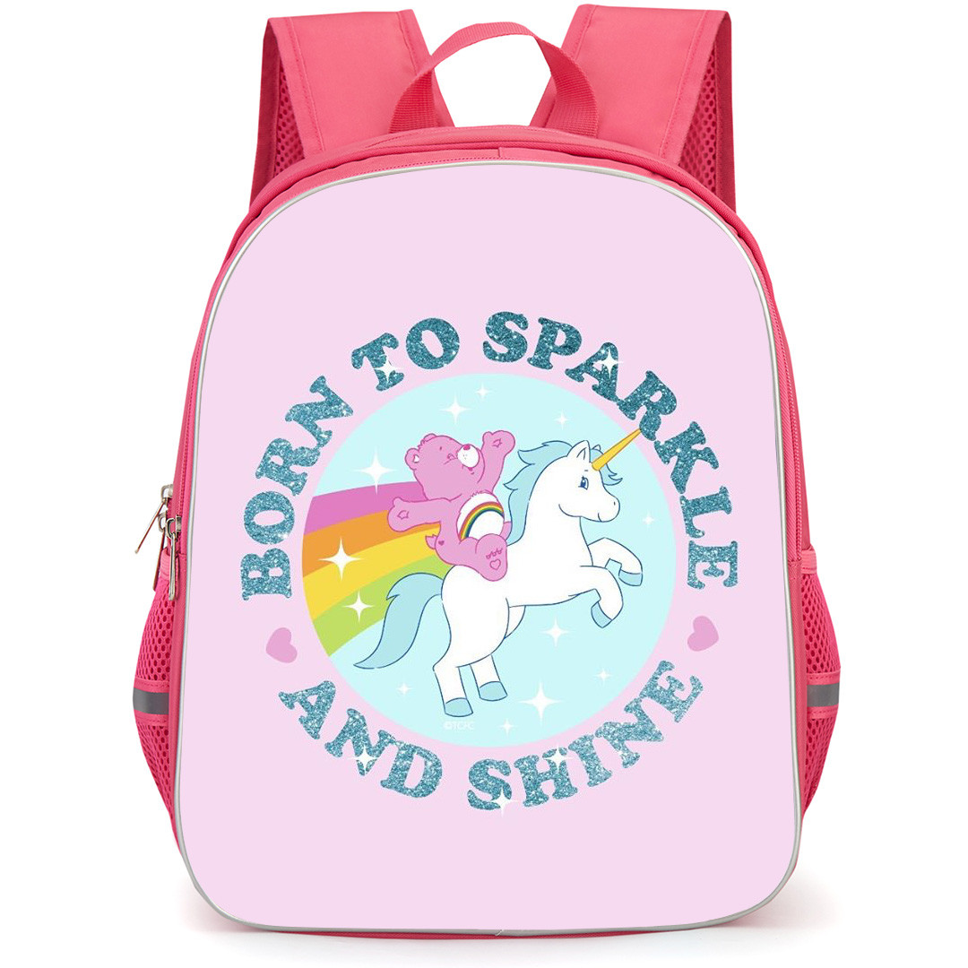 CareBears Cheer Bear Backpack StudentPack - Cheer Bear Born To Sparkle And Shine