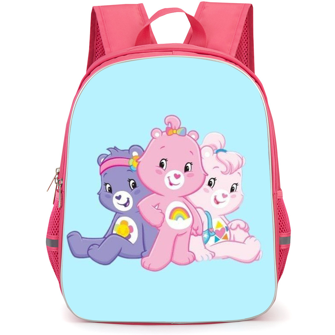 CareBears Backpack StudentPack - Harmony Bear Cheer Bear And True Heart Bear Smiling Trio