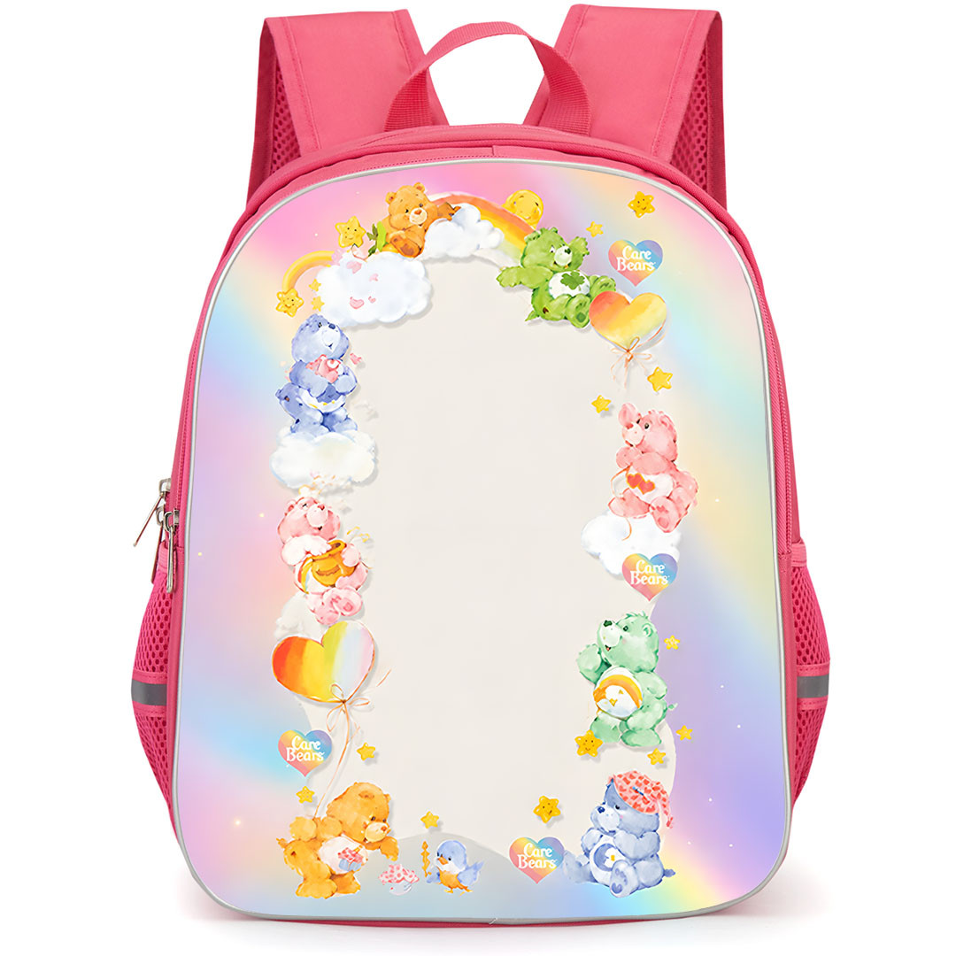 Care Bears Backpack School Bag StudentPack - Care Bears Rainbow Family Frame Poster