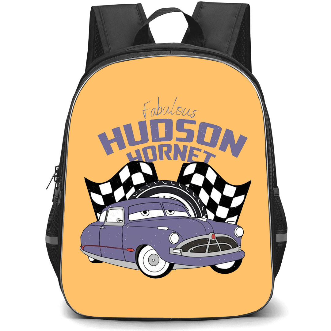 Cars Doc Hudson Backpack StudentPack - Doc Hudson Fabulous Hudson Hornet Retro Poster