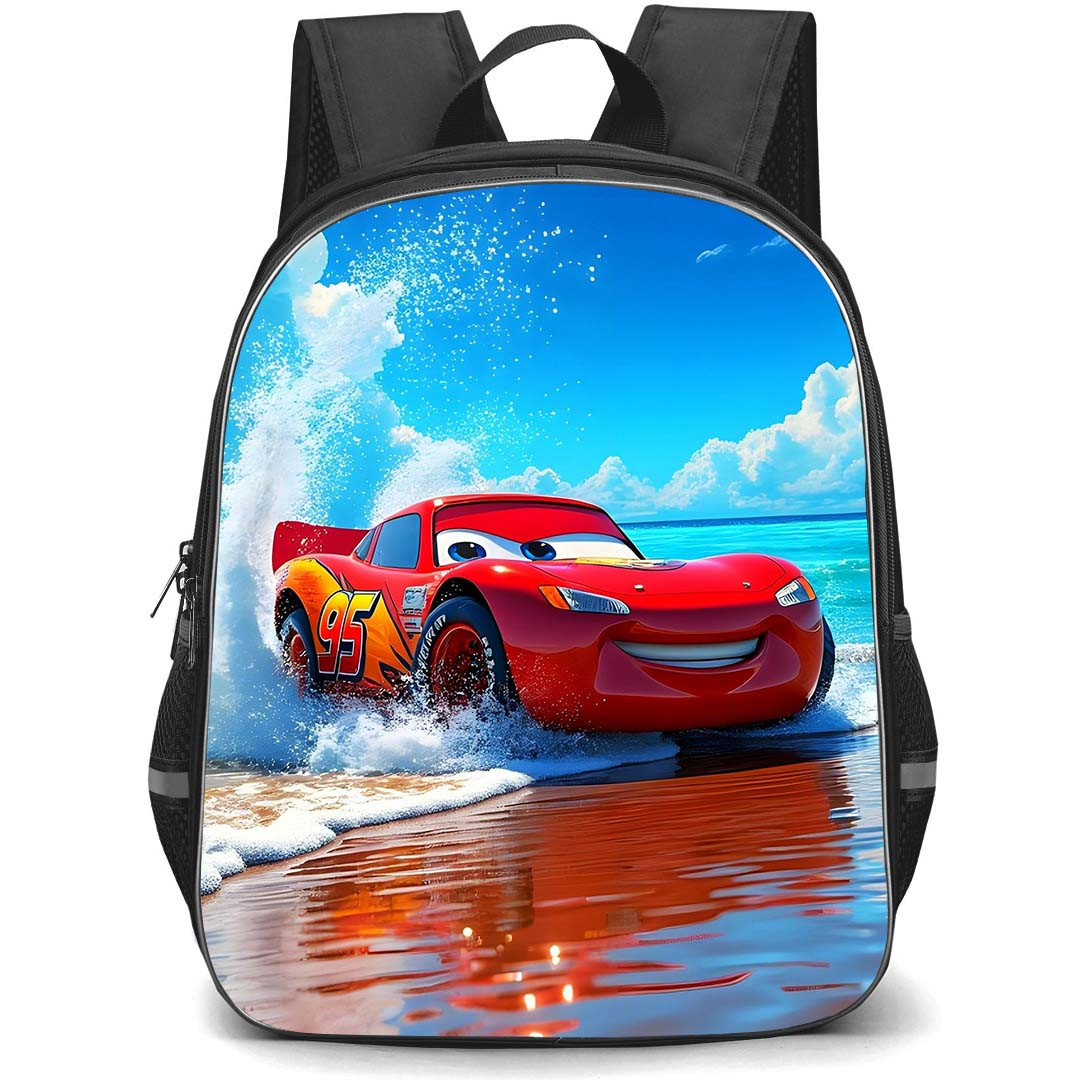 Cars Lightning McQueen Backpack StudentPack - Lightning McQueen Beach Drifting Poster