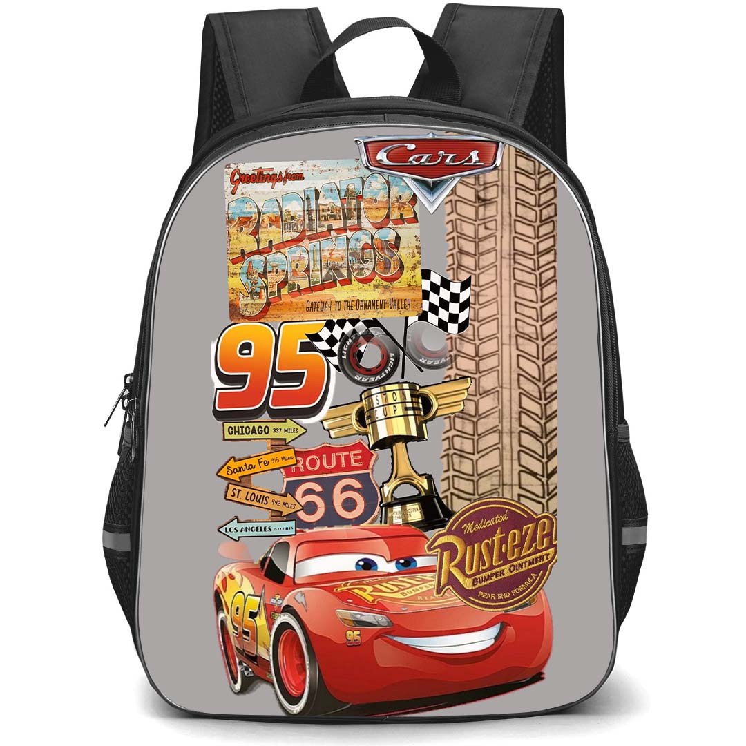 Cars Lightning McQueen Backpack StudentPack - Lightning McQueen Believer Swags Shuffle Poster