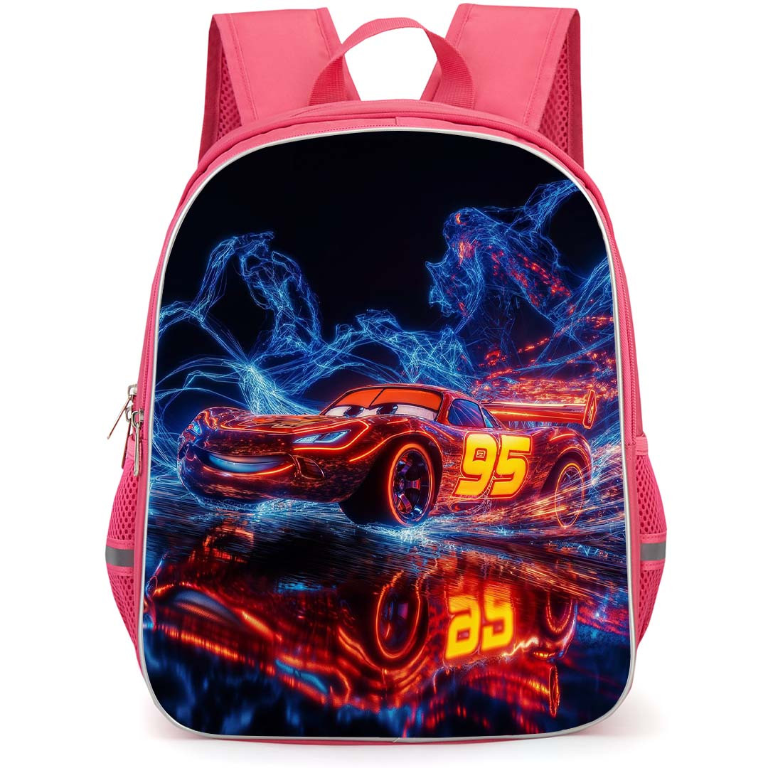 Cars Lightning McQueen Backpack StudentPack - Lightning McQueen Cyberpunk Effect Poster