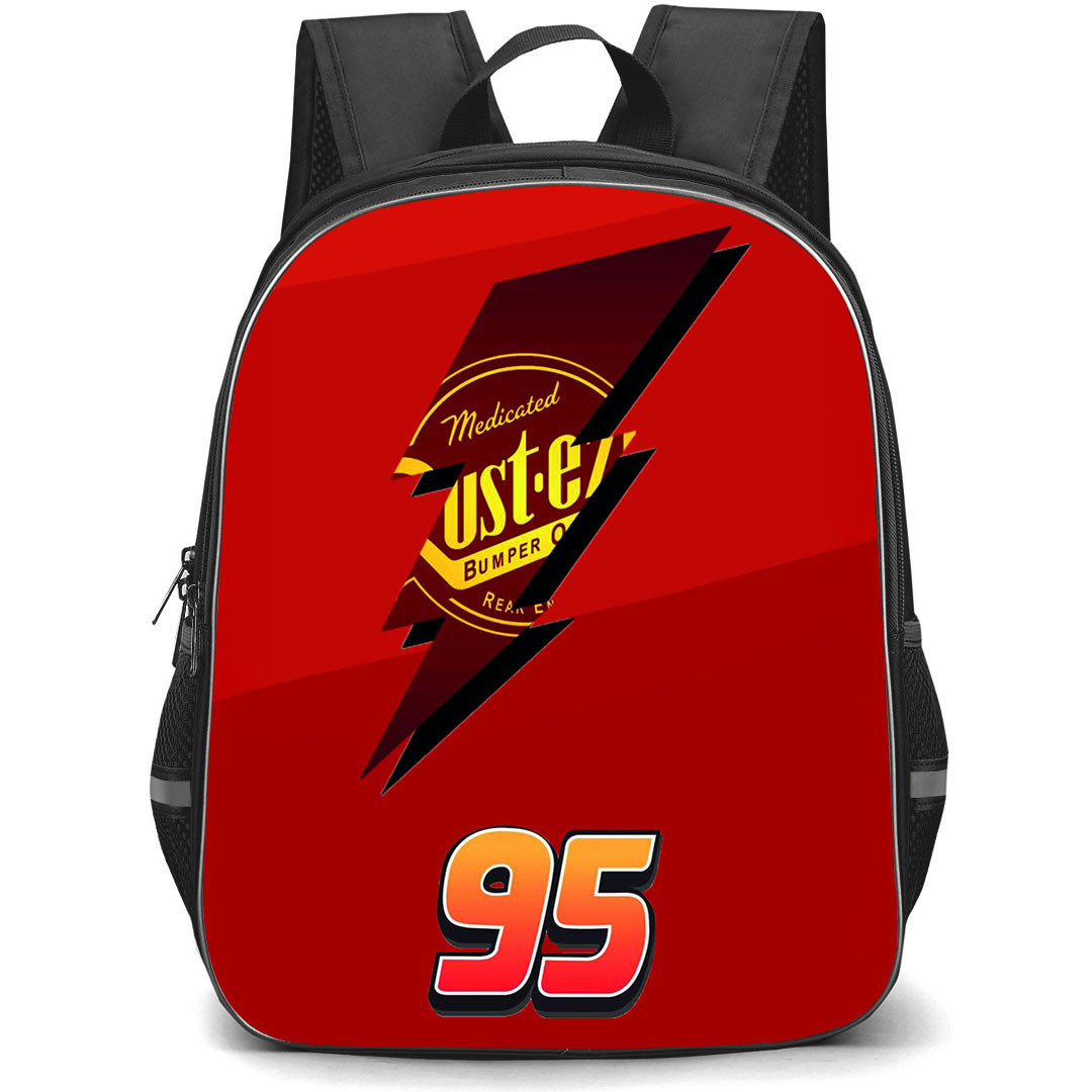 Cars Backpack StudentPack - Cars Rusteze 95 Lightning Mcqueen Poster