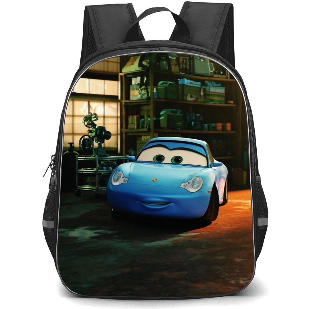 Cars Sally Carrera Backpack StudentPack - Sally Carrera Cars 3 Sally Talks to Lighting Scene Poster