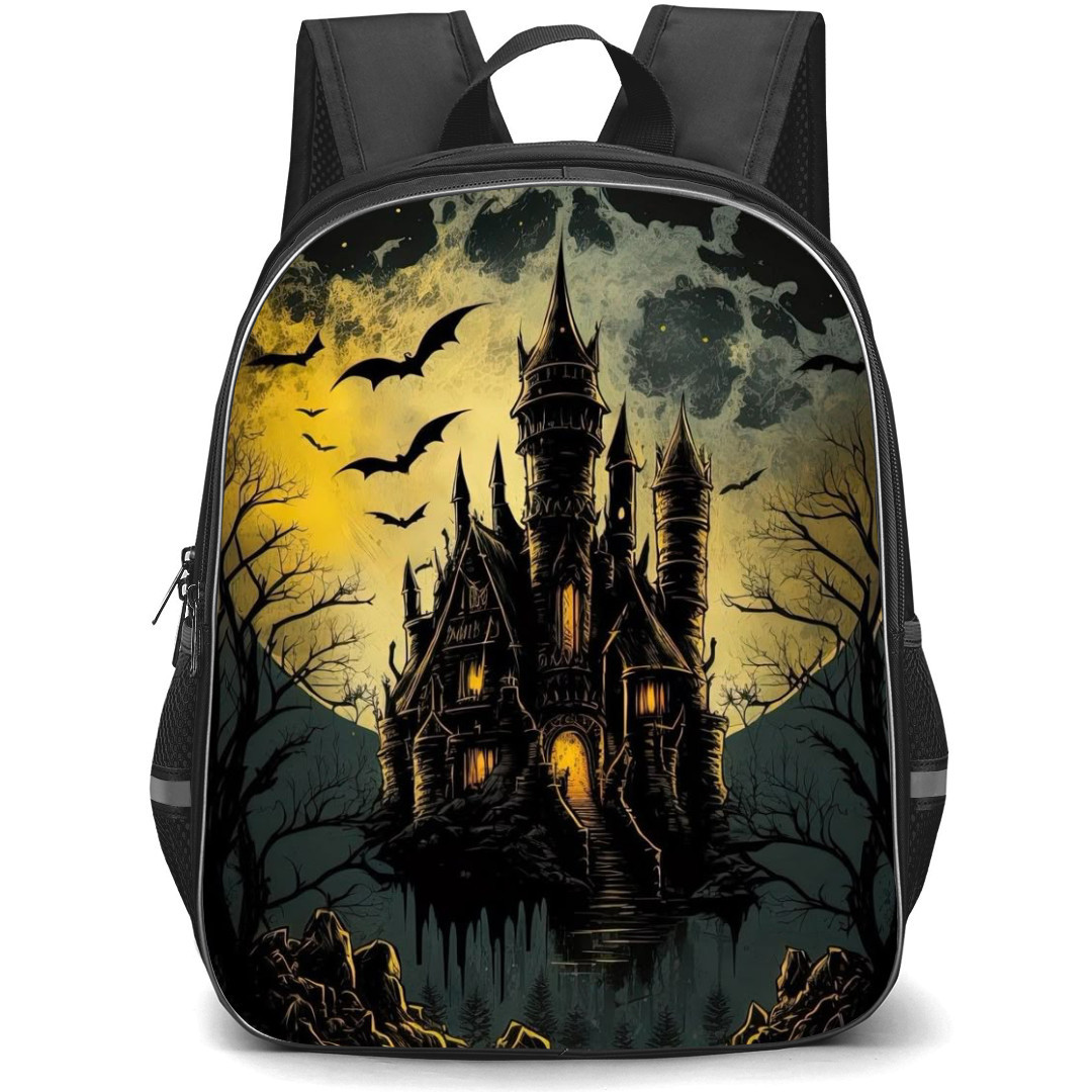 Castlevania Backpack StudentPack - Castlevania Castle Halloween Illustration Art Poster