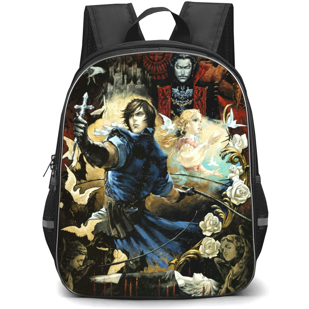 Castlevania Backpack StudentPack - Castlevania The Dracula X Chronicles Retro Art Poster
