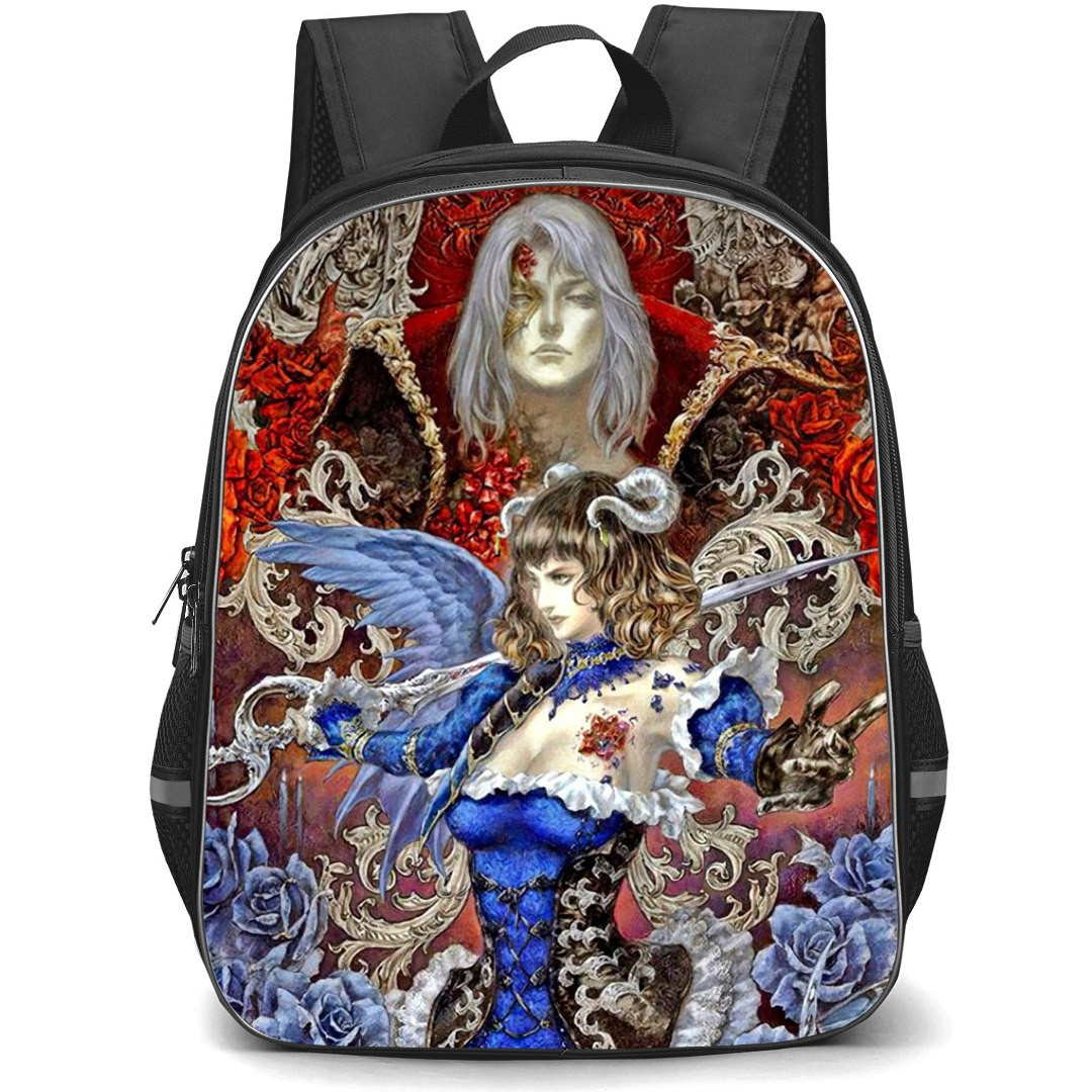 Castlevania Backpack StudentPack - Castlevania Miriam And Gebel On Ritual Of The Night Poster