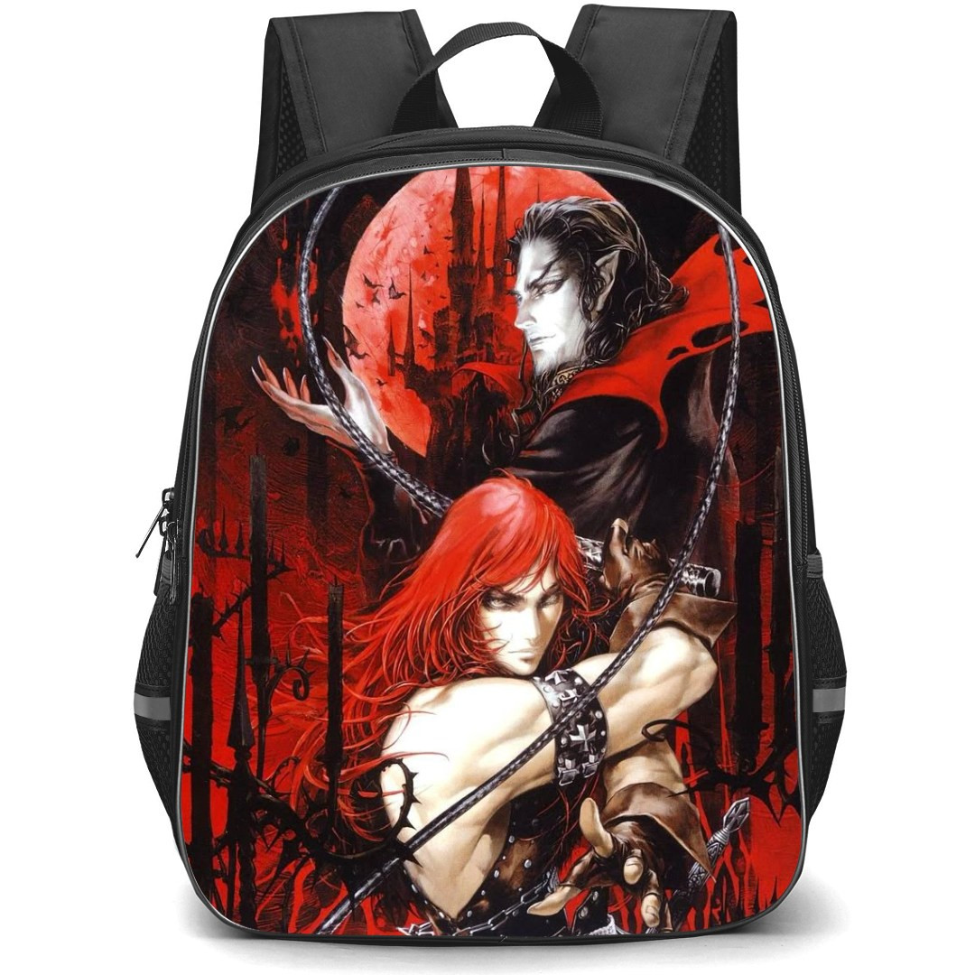 Castlevania Backpack StudentPack - Castlevania Simon Belmont And Dracula Art Poster