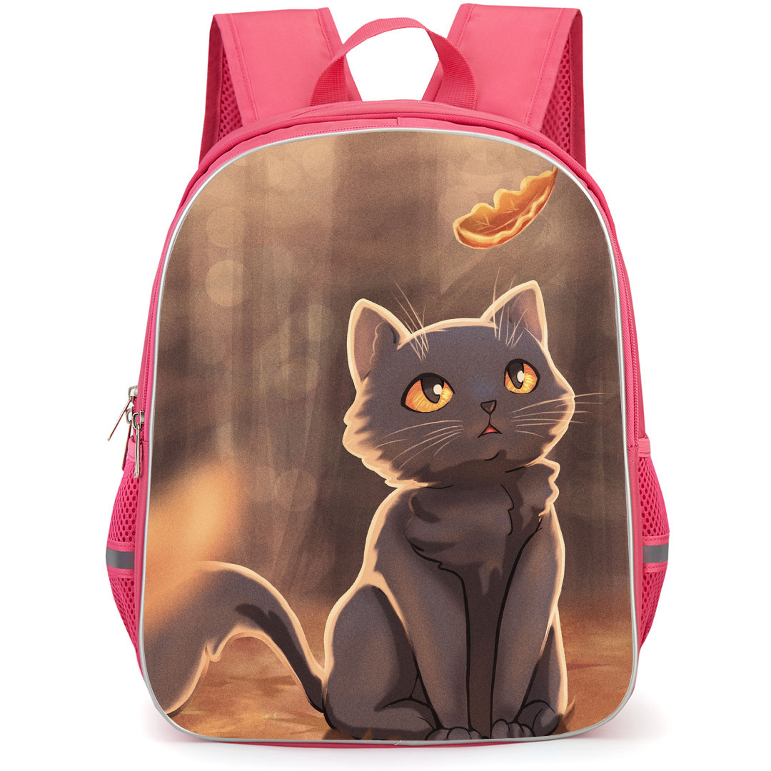 Cat Backpack StudentPack - Cute Cat Sitting Artwork