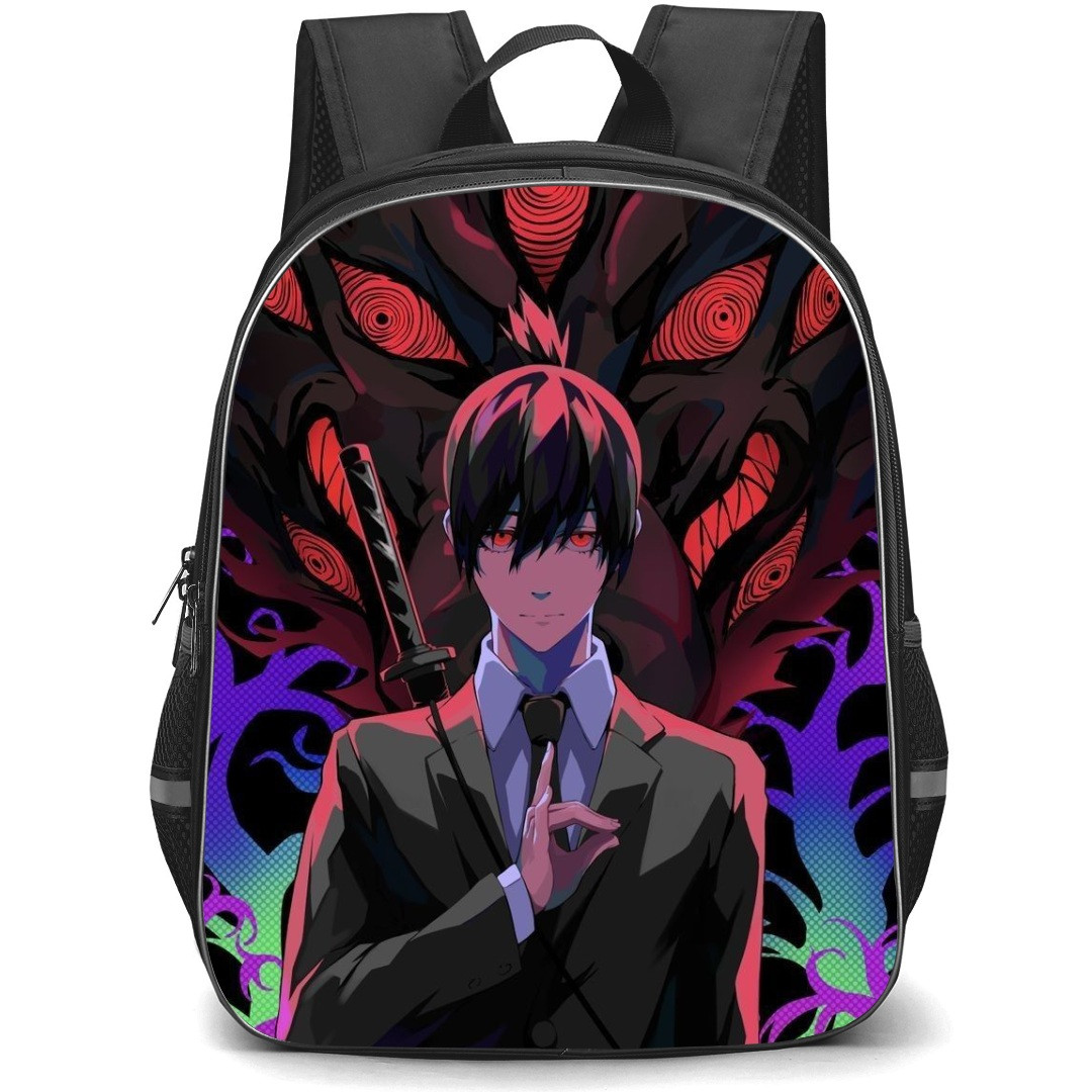 Chainsaw Man Aki Hayakawa Backpack StudentPack - Aki Hayakawa Calling Fox Devil Pop Art