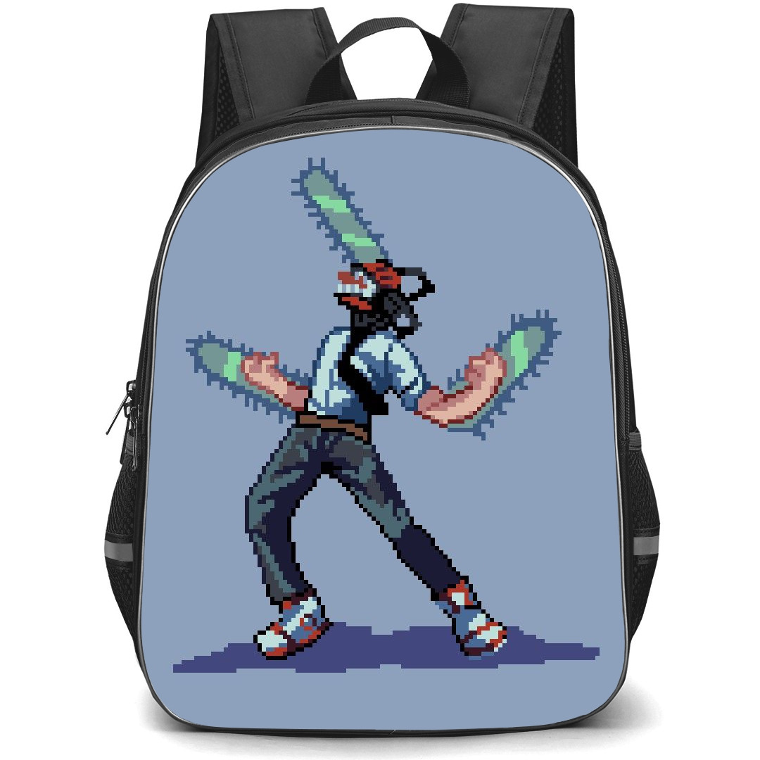 Chainsaw Man Denji Backpack StudentPack - Denji Screaming Pixal Art