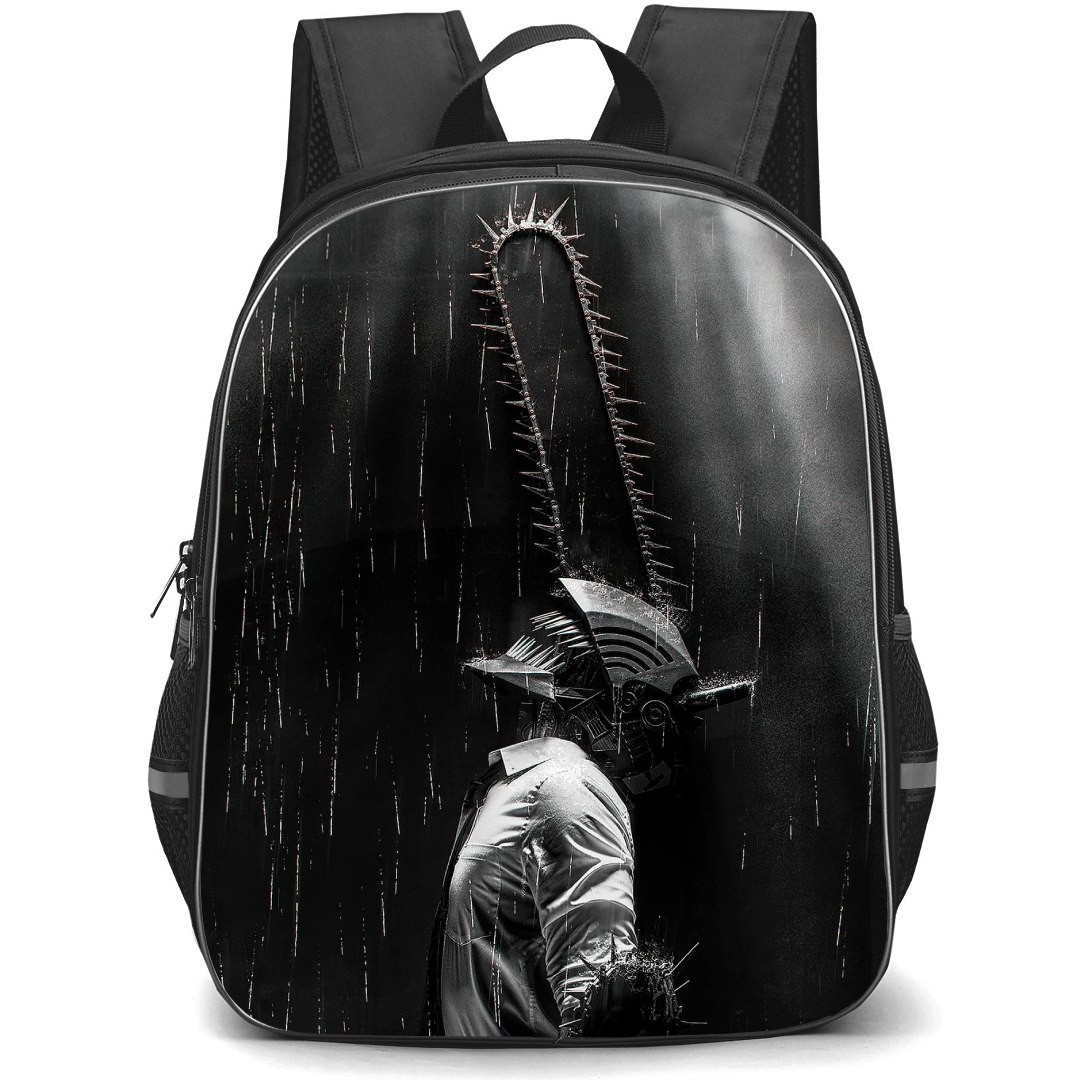 Chainsaw Man Denji Backpack StudentPack - Denji Side Portrait Grayscale