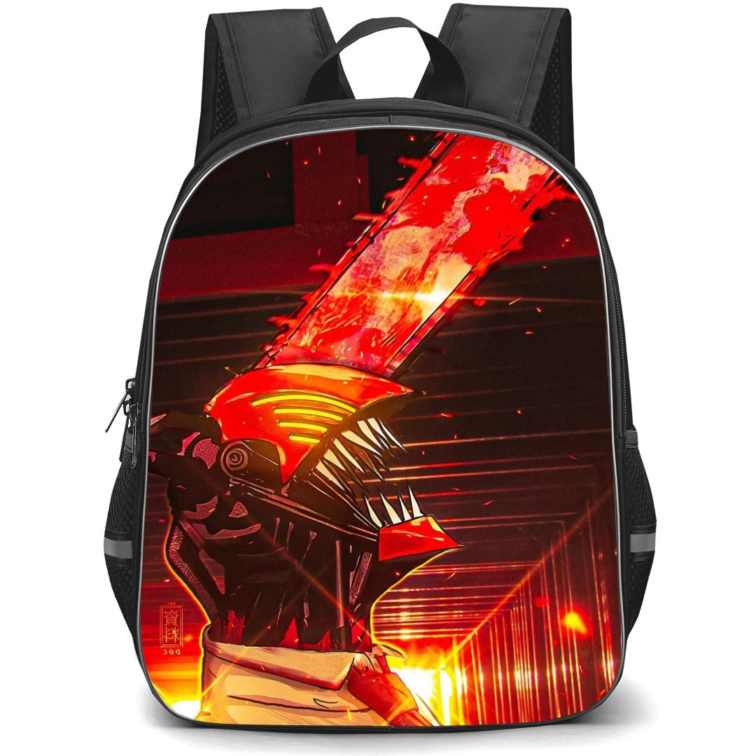 Chainsaw Man Denji Backpack StudentPack - Denji Side Portrait Illustration