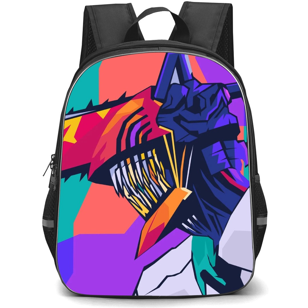 Chainsaw Man Denji Backpack StudentPack - Denji Side Portrait Pop Art
