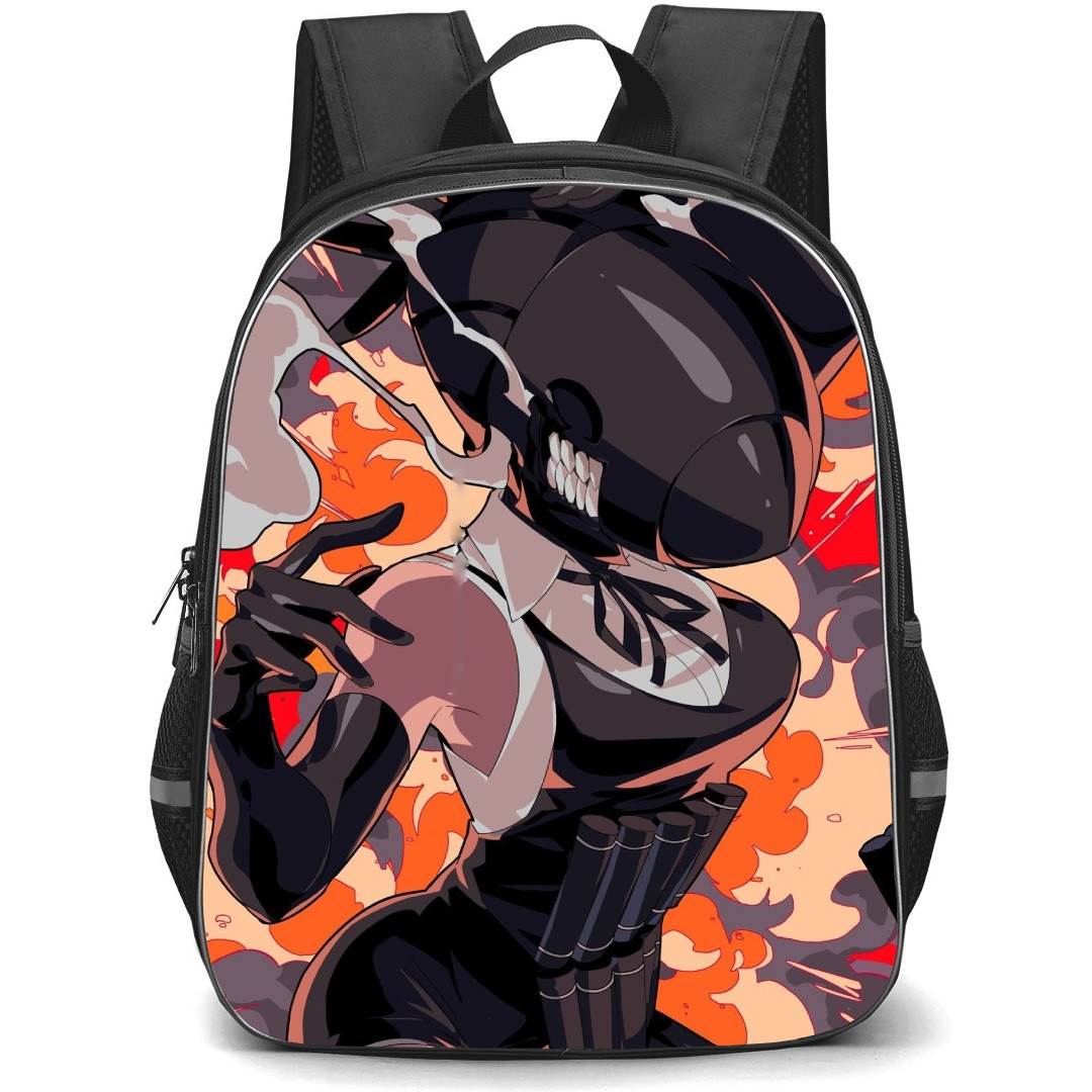 Chainsaw Man Reze Backpack StudentPack - Reze Side Portrait Pop Art