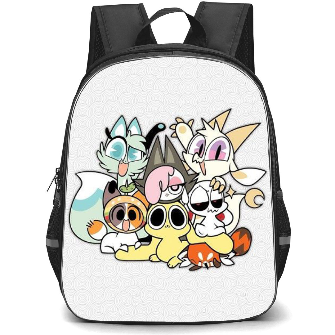 Chikn Nuggit Backpack StudentPack - Chikn Nuggit Characters On White Background