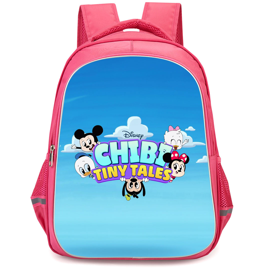 Chibi Tiny Tales Backpack StudentPack - Chibi Tiny Tales Disney Logo On Sky