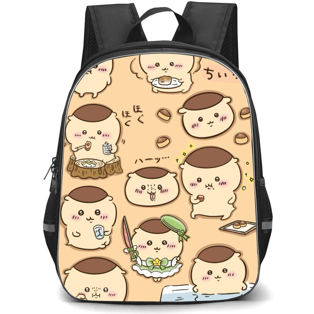 Chiikawa Chestnut Steamed Buns Backpack StudentPack - Chestnut Steamed Buns Small and Cute Stickers Wallpaper