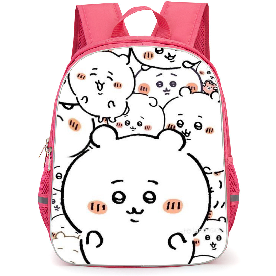 Chiikawa Backpack StudentPack - Chiikawa Cute White Kawaii Yatsu Wall Art