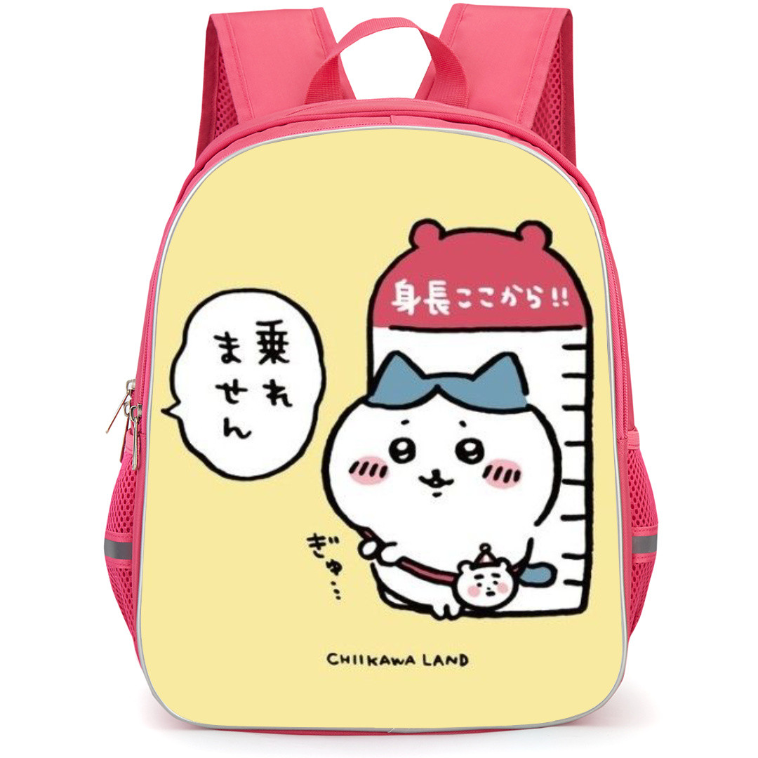 Chiikawa Little Eight Cats Backpack StudentPack - Cute White Cat on Yellow Background