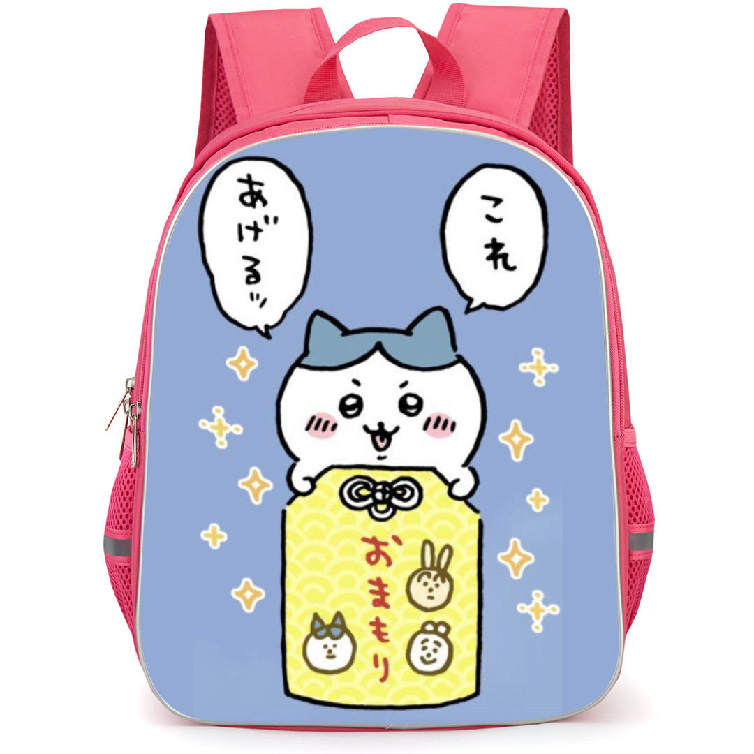 Chiikawa Little Eight Cats Backpack StudentPack - Chiikawa Showing Carry Gift on Blue Background