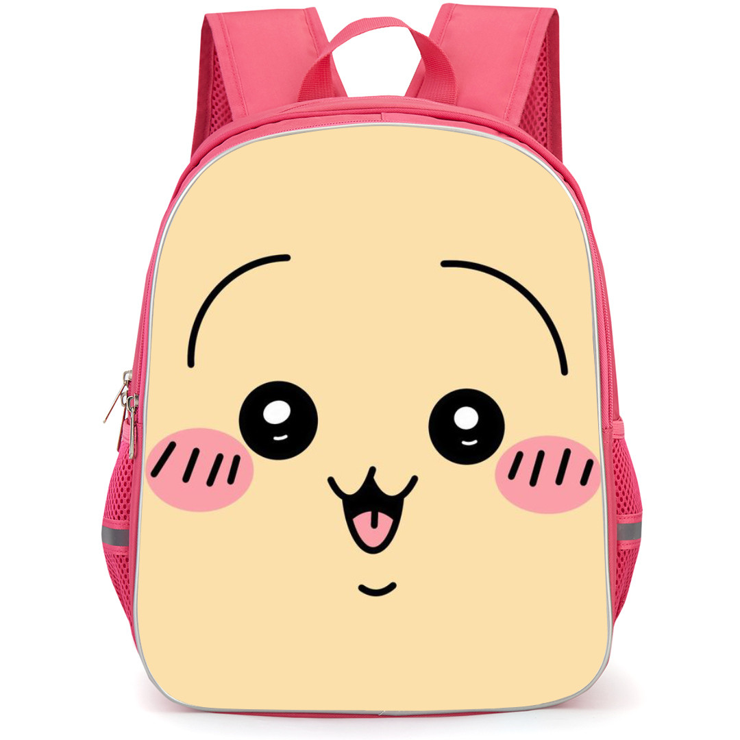 Chiikawa Rabbit Backpack StudentPack - Rabbit Cute Funny Face Expressions on Yellow Background