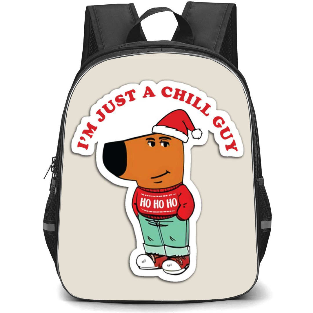 Chill Guy Backpack StudentPack - Just Chill Sticker Art