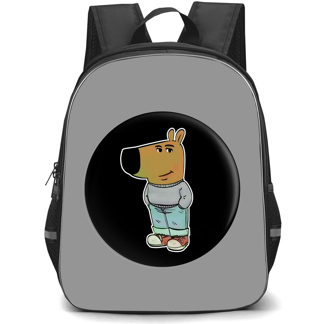 Chill Guy Backpack StudentPack - Chill Guy Portrait Black Background