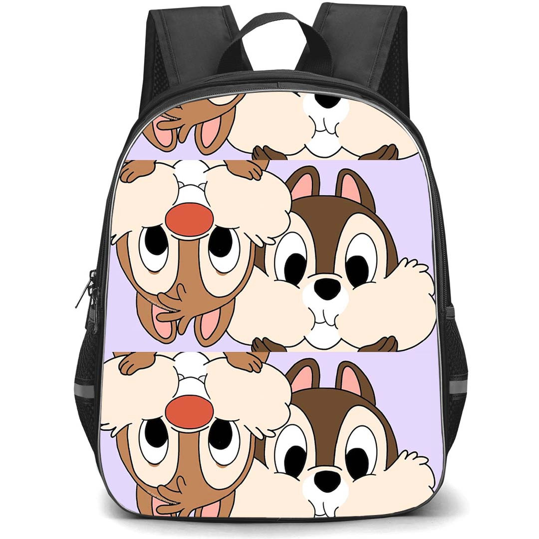 Chip N Dale Backpack StudentPack - Chip N Dale Disneyland Cartoon Poster
