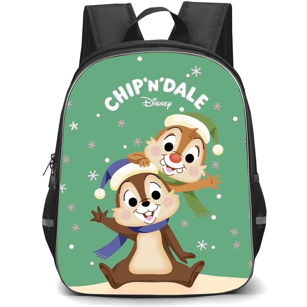 Chip N Dale Backpack StudentPack - Chip N Dale Playing In The Snow Poster