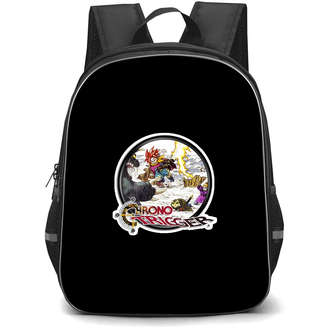 Chrono Trigger Backpack School Bag StudentPack - Chrono Trigger Retro RPG Logo Sticker