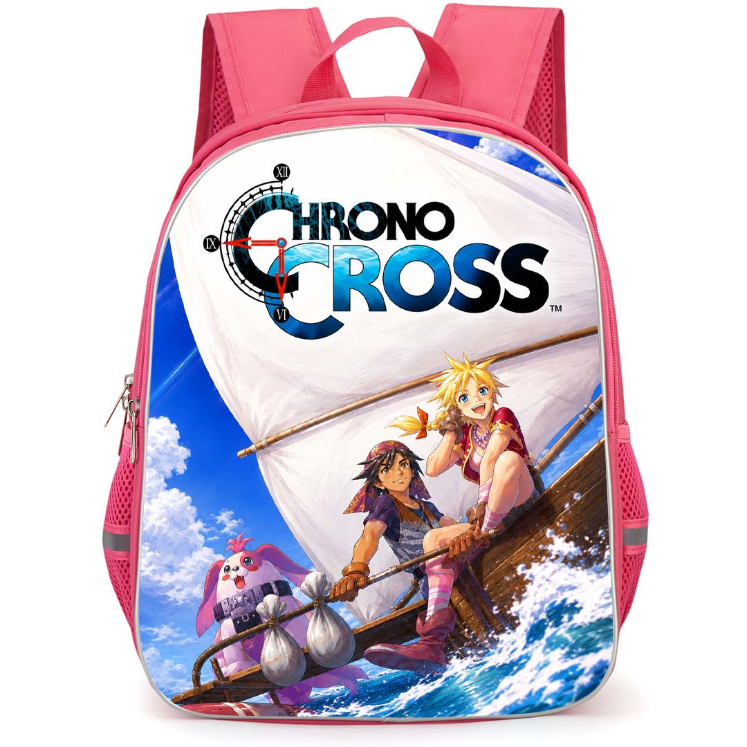 Chrono Cross Backpack School Bag StudentPack - Chrono Cross Kid And Serge Sailing Poster