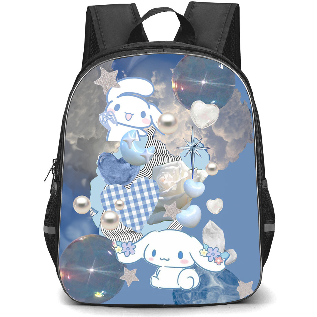 Cinammoroll Backpack StudentPack - Cinnamoroll Blue Sky Collage