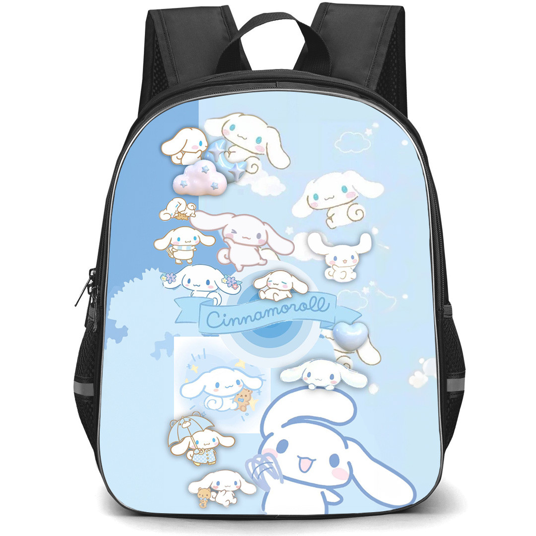 Cinammoroll Backpack StudentPack - Cinnamoroll Bluey Collage