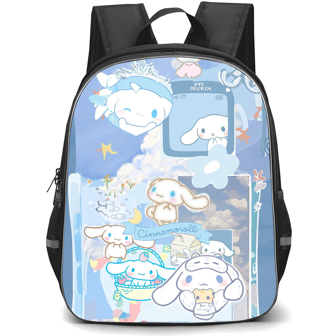 Cinammoroll Backpack StudentPack - Cinnamoroll Cute Collage