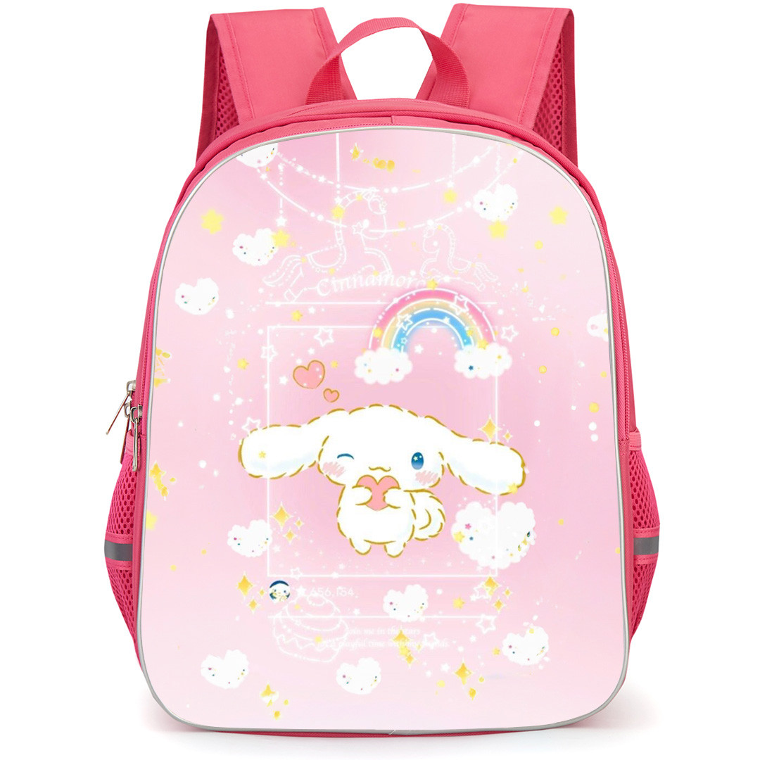 Cinammoroll Backpack StudentPack - Cinnamoroll Pinky Background