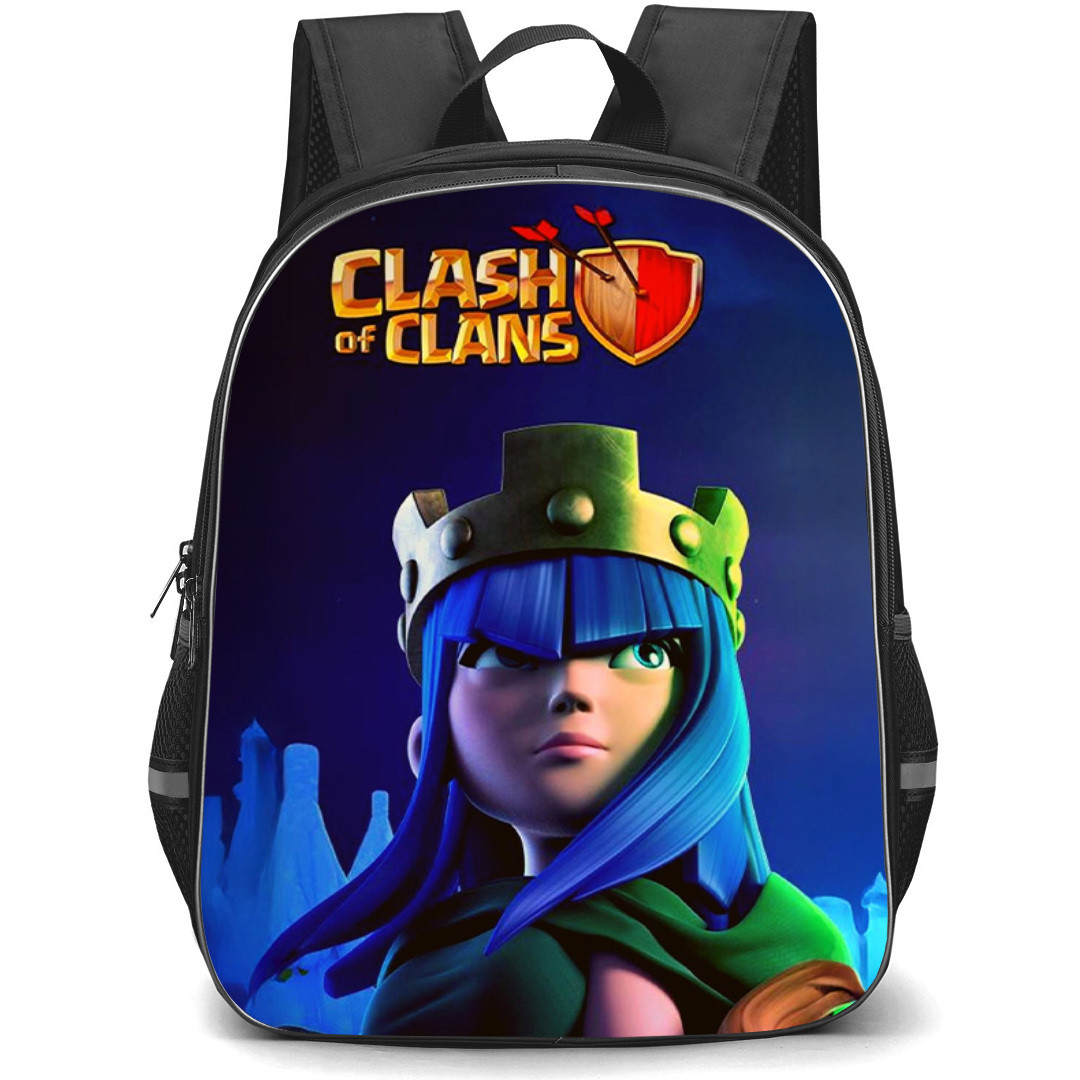 Clash of Clans Archer Queen Backpack StudentPack - Archer Queen 3D Portrait On Blue Background